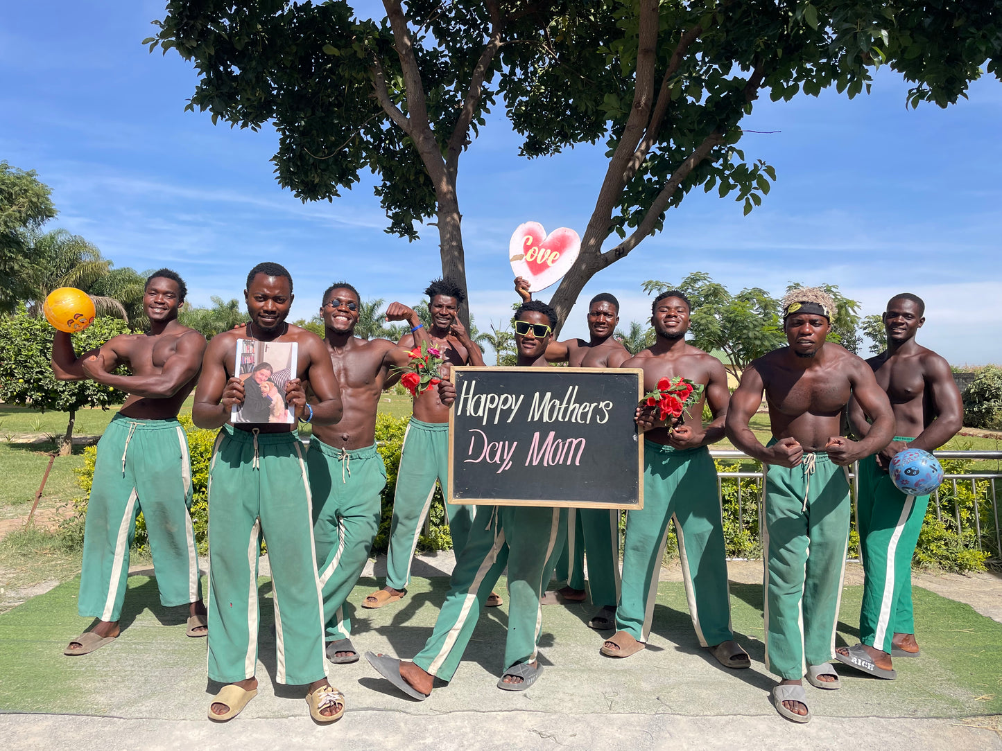African Green Pants Team—— Mother's Day Series