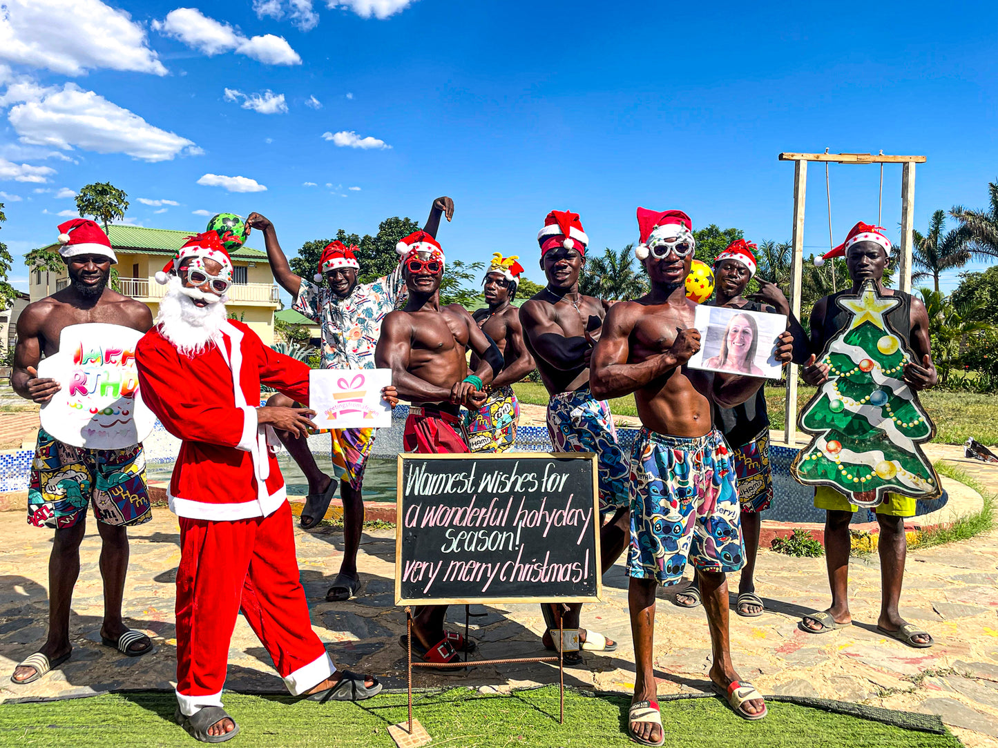 African Swimming Pool Team - Christmas Theme