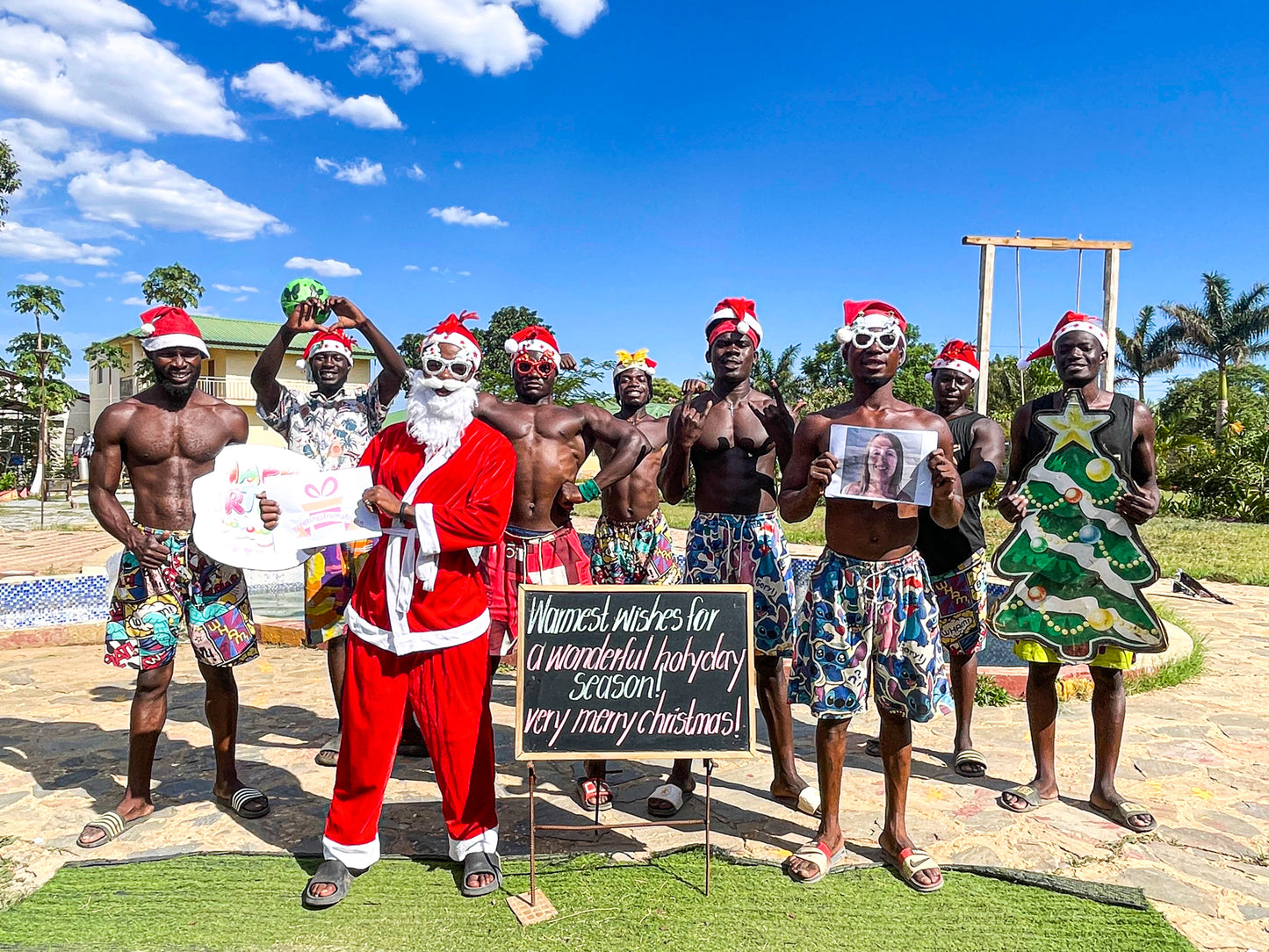 African Swimming Pool Team - Christmas Theme