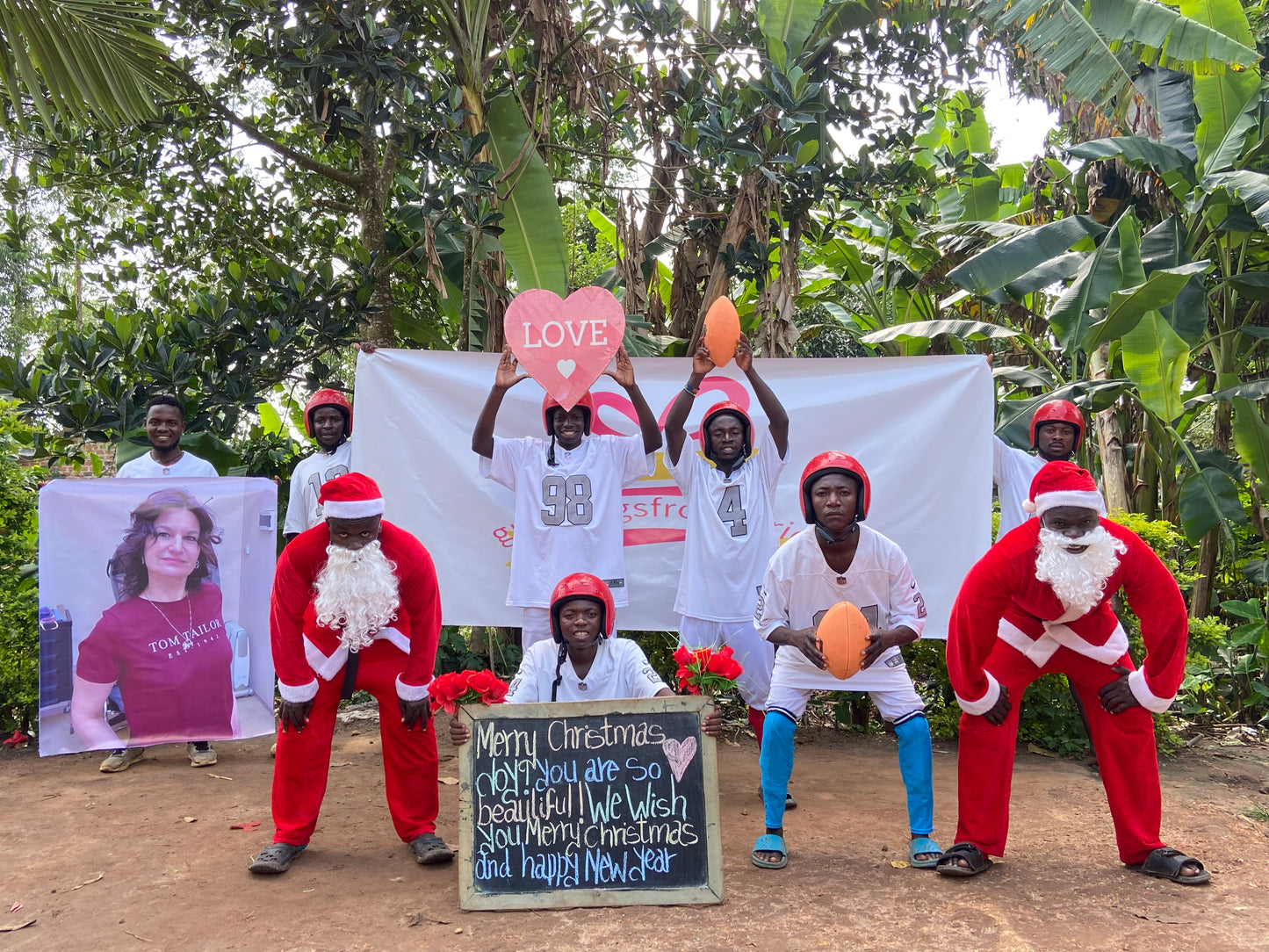 African football teams（Large photos）- Christmas theme