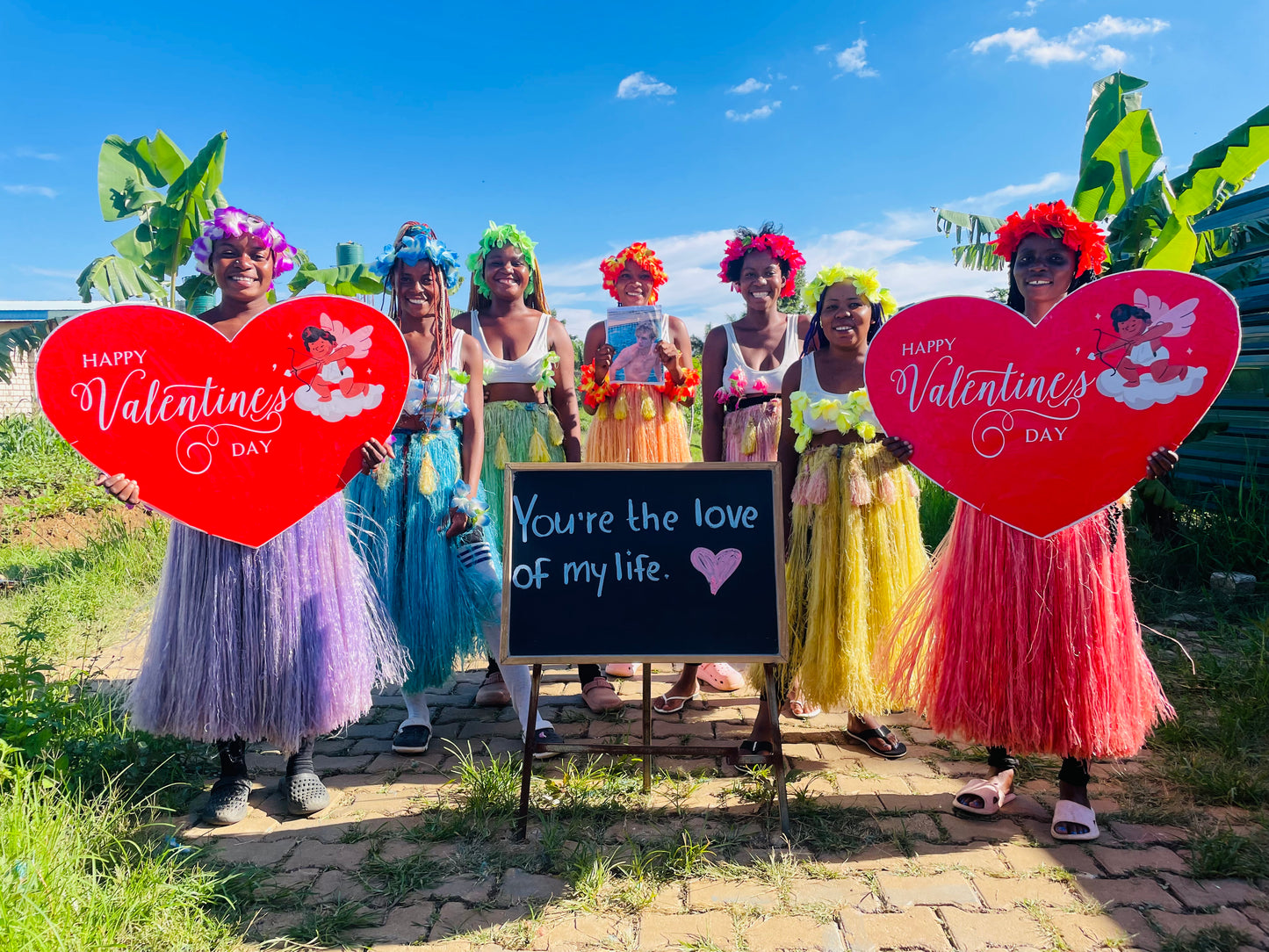 Africa Hula Beauty Team - Valentine's Day Series