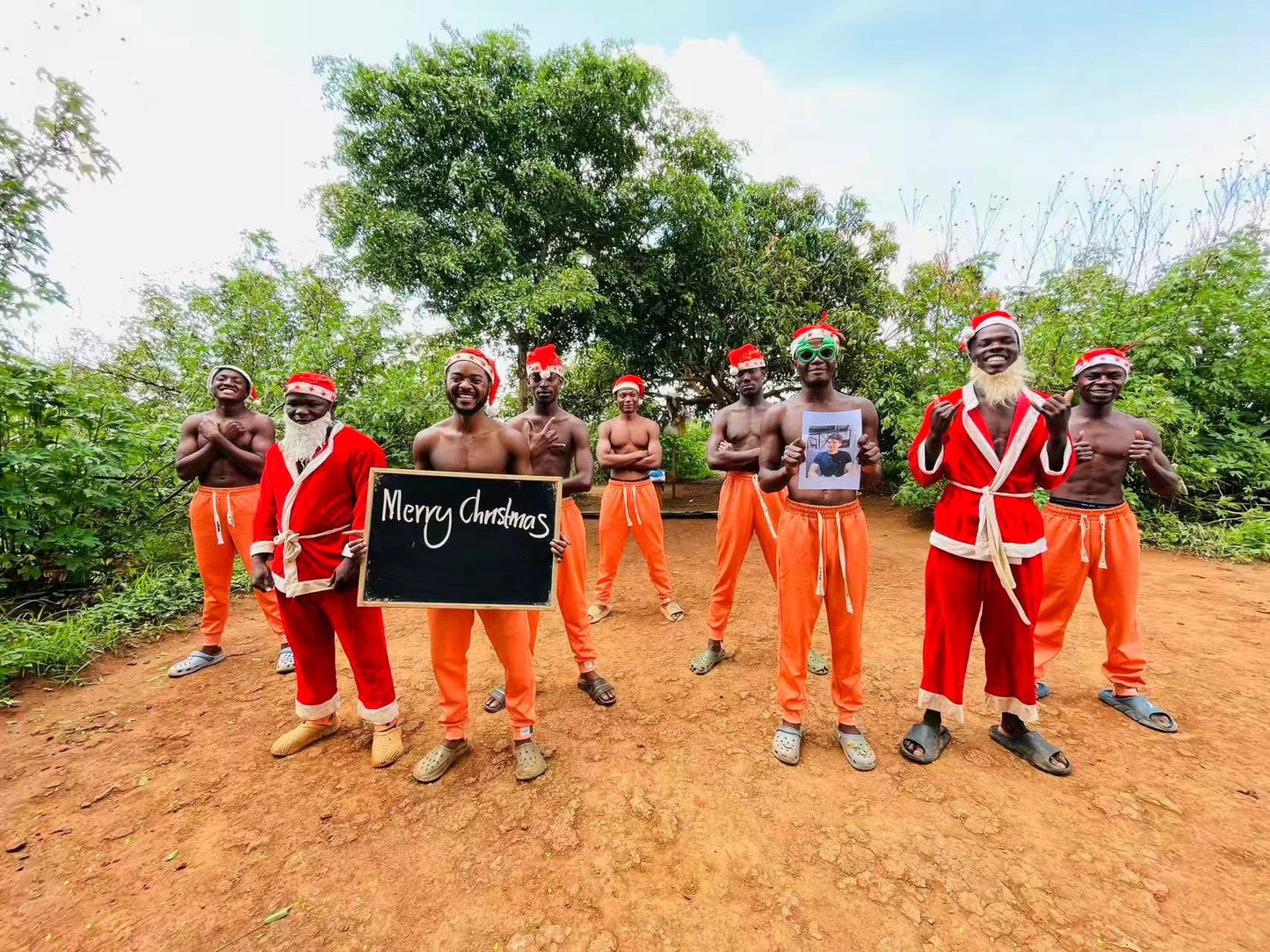 Orange pants - Christmas series